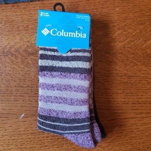 Columbia Socks 2 pair New in Package
